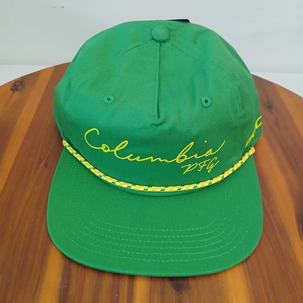 Oregon Ducks Hat Cap Columbia PFG Back Tack Snapback Hat Rope Green - Picture 1 of 7